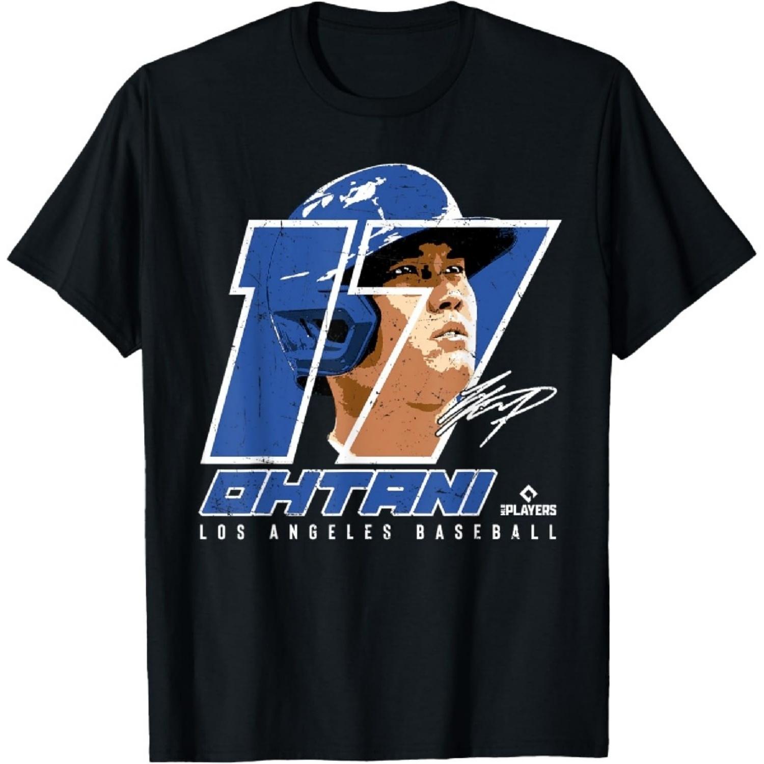 Футболка с силуэтом Сёхэя Отани Лос-Анджелес MLBPA XXXXXL чёрный