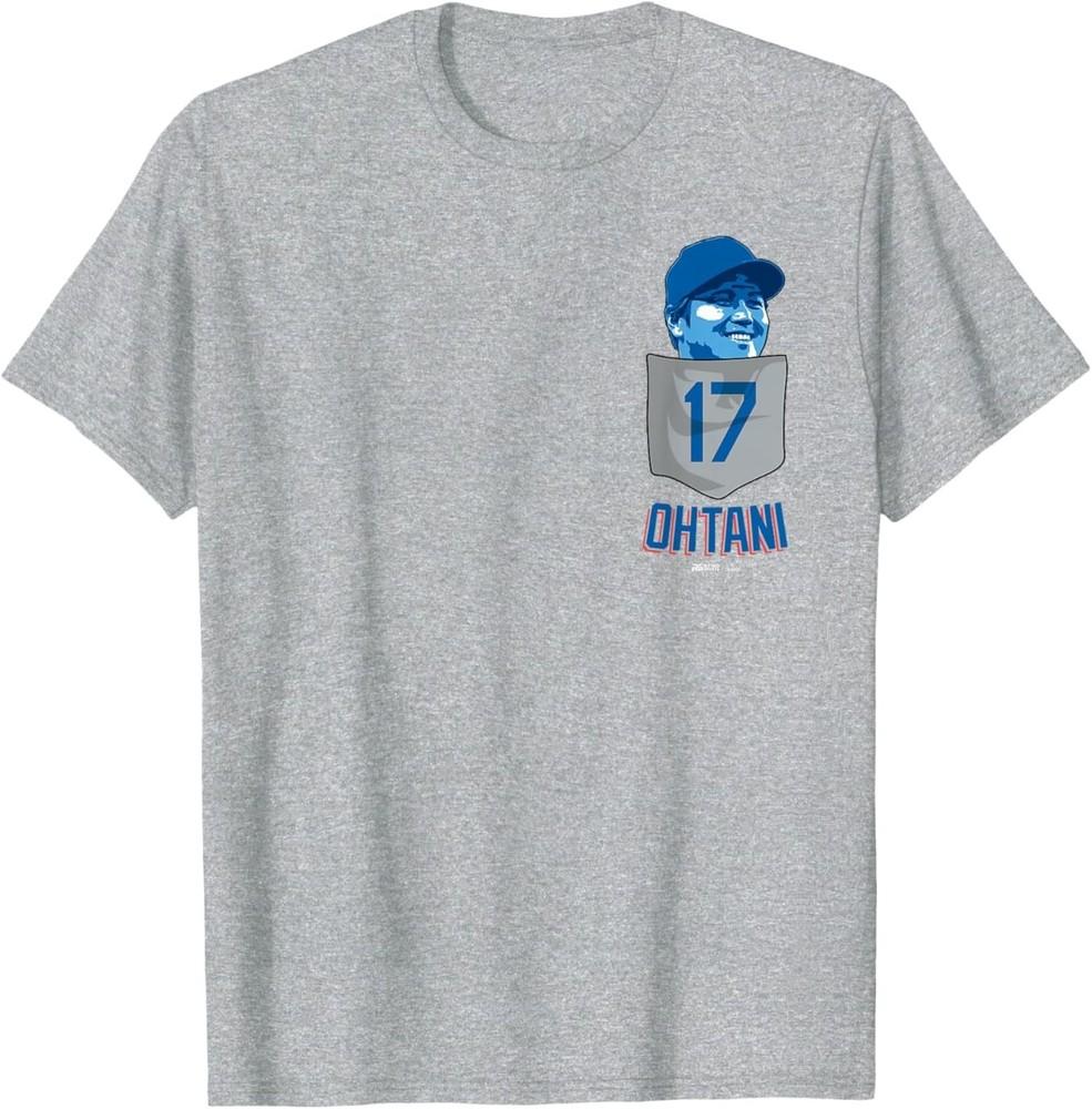 Шохей Отани Лос-Анджелес Бейсбол Карманная Футболка MLBPA 3XL