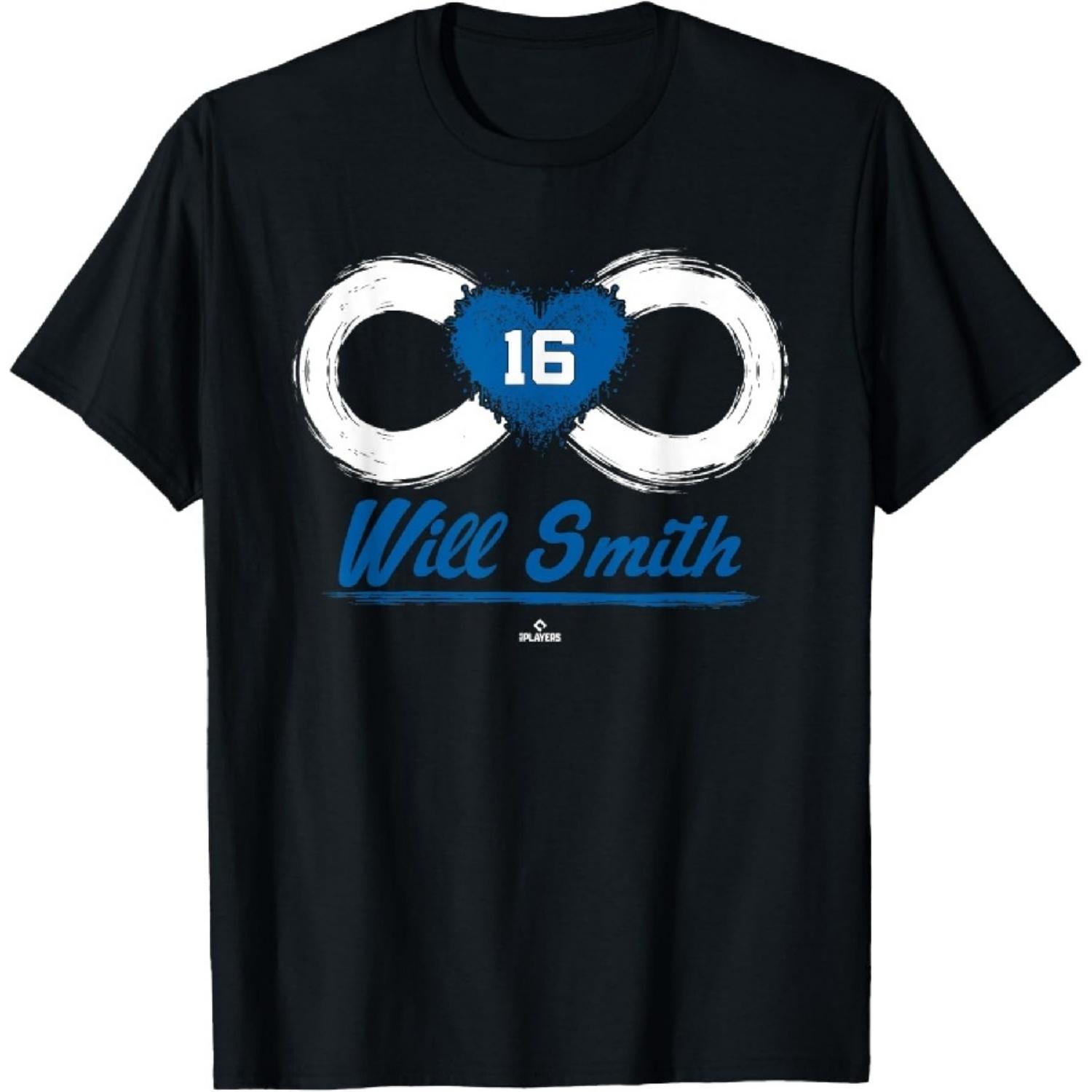 Бесконечная любовь Уилл Смит Лос-Анджелес Бейсбол MLBPA Футболка1 XXXXXL чёрный